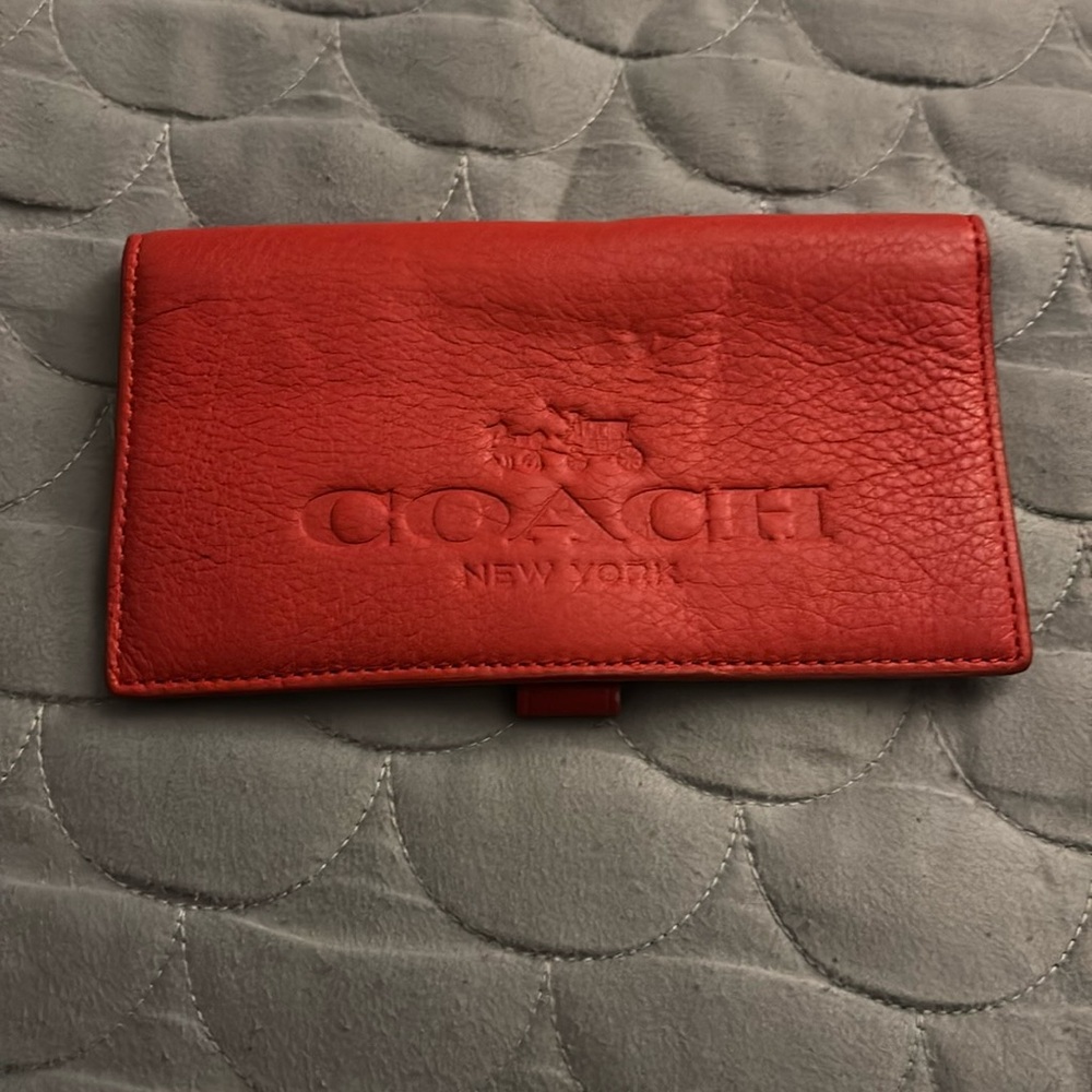 Coach checkbook cover